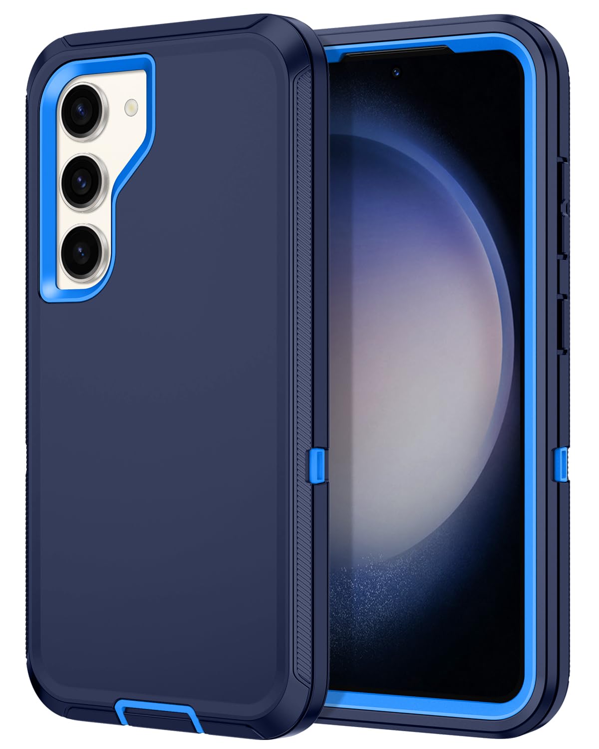 Photo 1 of Paprose for Samsung Galaxy S23 Plus Case Heavy Duty 3-Layer[Shockproof][Dropproof][Dust-Proof] Military Grade Rugged Full Body Protection Cover Case for Galaxy S23 Plus 6.6 inch,Navy Blue