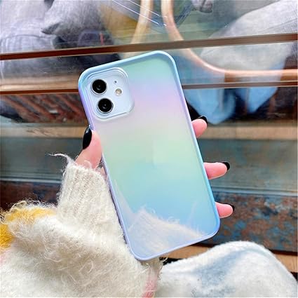 Amazon Co Jp Iphone 12 Mini ケース 5 4インチ 対応 オーロラ 可愛い ソフト シンプル 透明 韓国 人気のアイフォン 12 ミニ ケース かわいい クリア シリコン Tpu 携帯電話カバー おしゃれ 女性向け スマホケース 紫のボーダー 家電 カメラ