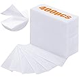 Blulu 400 Wax Strips Non Woven for All Skin Types Facial and Body Hair Removal Wax Paper Strips Epilating for Leg, Chest, Back, Intimate Area And Face 10 x 3.8 cm(White)