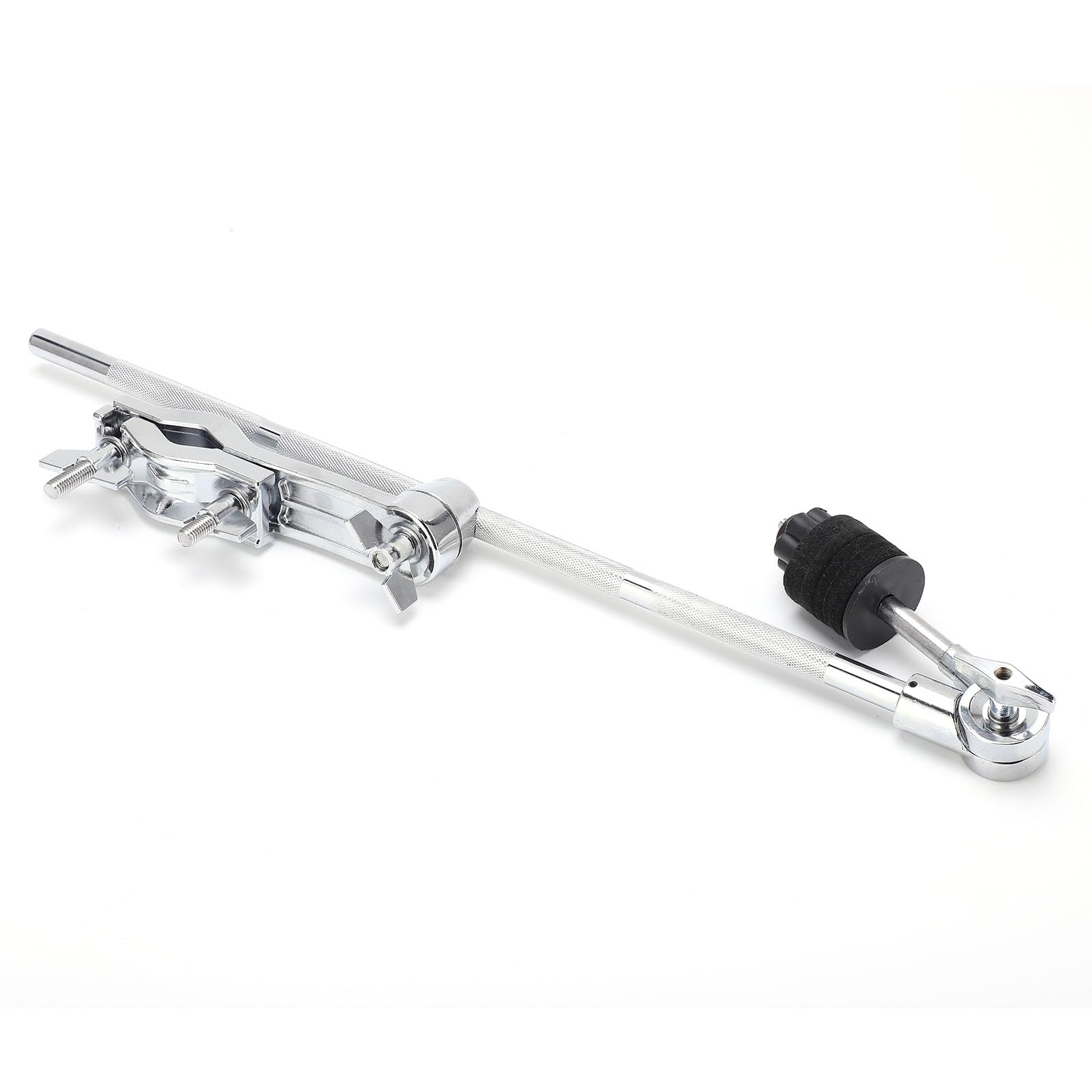 Walfront Drum Kit Extension, Boom Cymbal Stand, Adjustable with Felt Pad, Silver