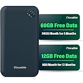 GlocalMe UPP 4G Mobile Hotspot with 60GB US Data &12GB Global Data, Portable WiFi Hotspot for Travel in 200+ Countries, Pocke