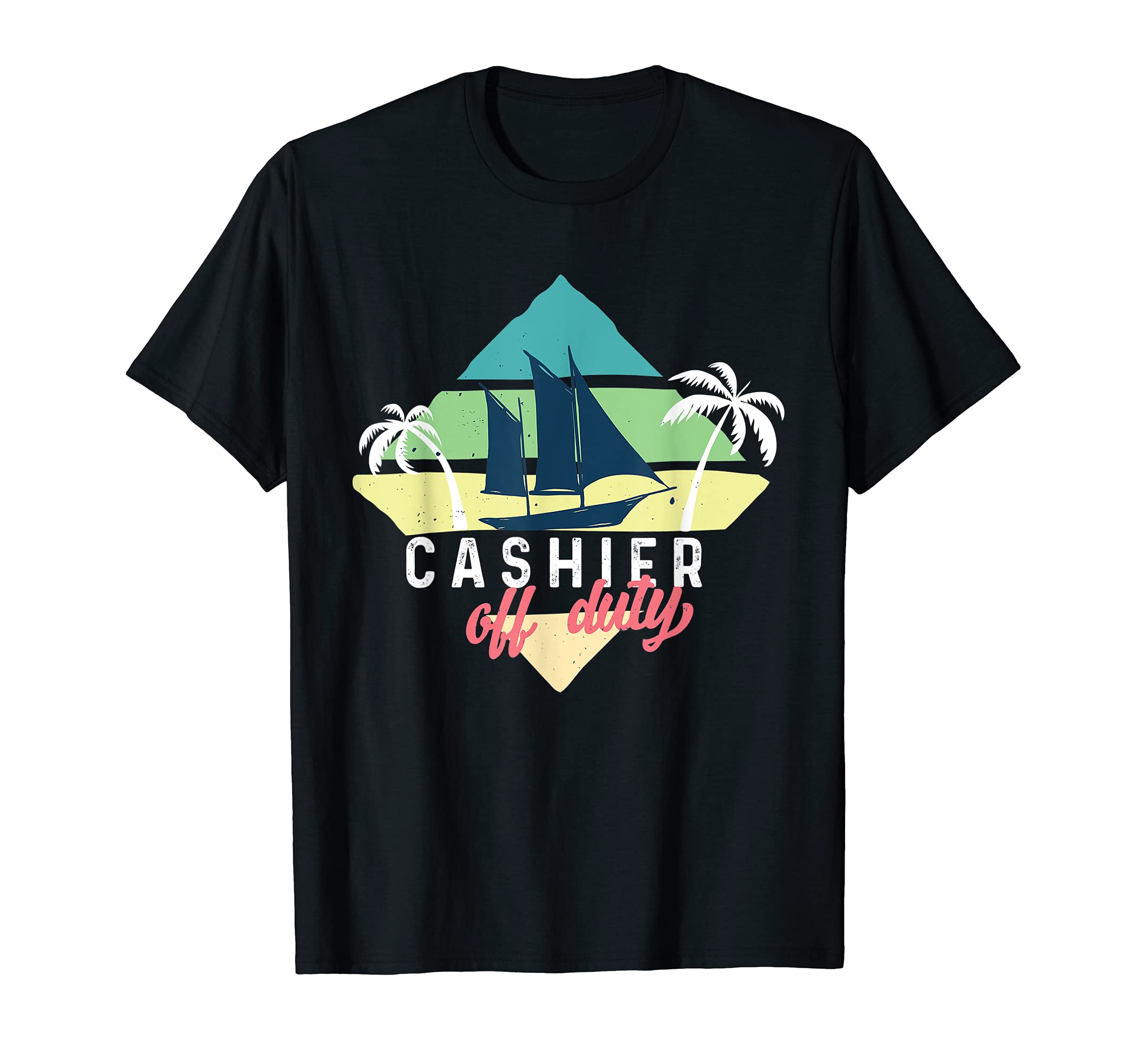 Cashier Off Duty Cashier On The Beach Vacation Cashier T-Shirt