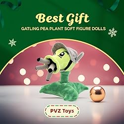 Dyharnsty Plants vs Zombies Plush,PVZ Toys Gatling