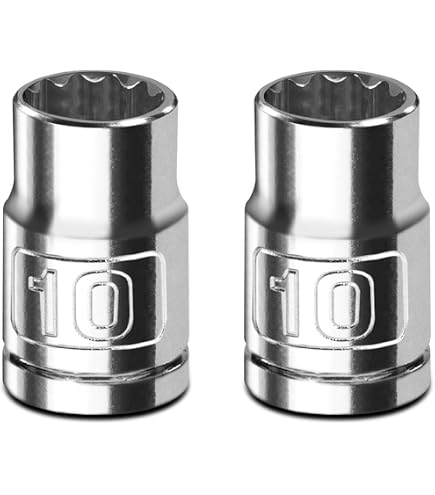 GearWrench 80486 10mm 12-Point Standard Socket – 3/8" Drive, Polished Alloy Steel