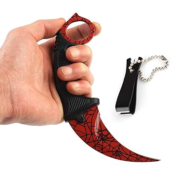 VERY100 Counter Karambit Skin Knife CS GO Streik Greifer Messe Jagdmesser taktisches Überlebens Camping Werk