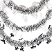 Juvale 5-Pack Halloween Tinsel Garland Decorations, Spider, Pumpkin, Bat, Ghost, Spooky Halloween Garland for Costume Party, Masquerade Ball and Haunted House (6.6 Feet)