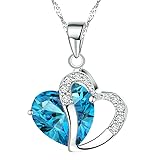 KATGI Fashion Austrian Crystals Heart Shape Pendant