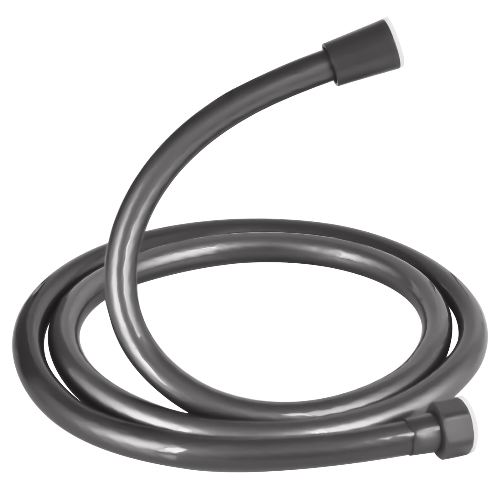 OSDUE Shower Hose 1.5m, PVC Shower Pipe,Universal Standard G1/2,Leakproof, Anti-Explosion and High Pressure Resistant Replacement Hose, Grey