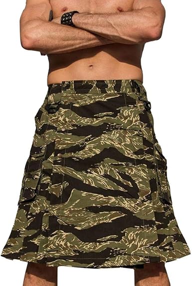 camo utility kilt