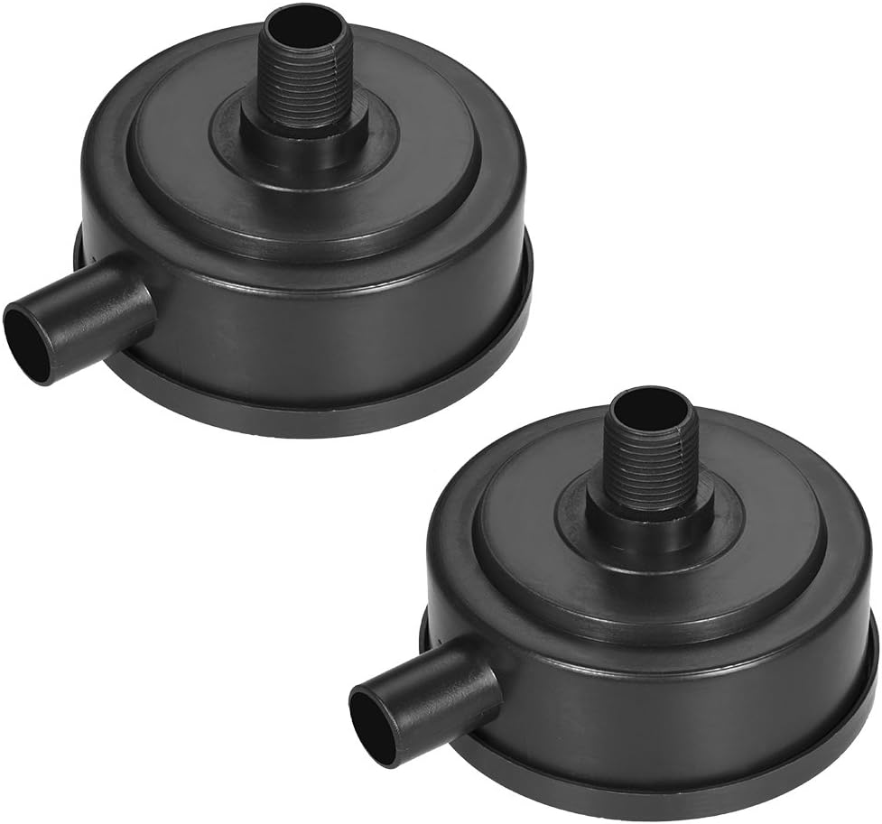 uxcell 2pcs Air Filter Silencer, 1/2 BSP 20mm Thread, 3.15