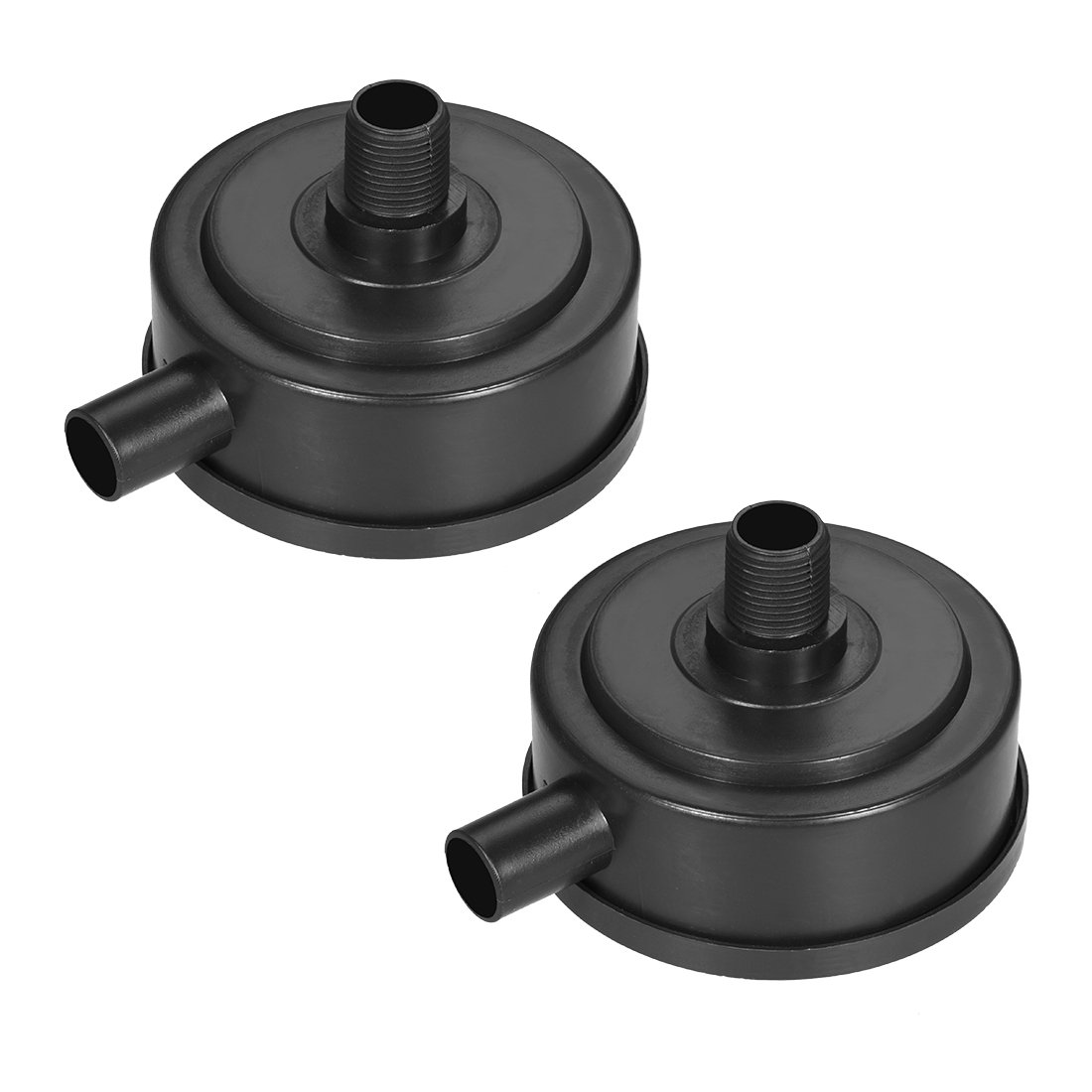 Sourcingmap 2pcs Air Filter Silencer, 1/2 BSP 20mm Thread, 3.15" Height, 4.72" Diameter
