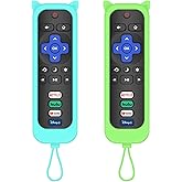 Remote for Roku TV, 2-Pack Roku Remotes Cover Compatible with TCL/Onn/Hisense/Philips TV Remote [Remote Control for Roku TV O