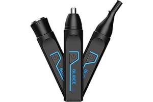 BLIBEE Nose Hair Trimmer for Men, 2025 Professional Painless USB Rechargeable Eyebrow Trimmer, Ear and Nose Hair Trimmer for Men Women, Facial Hair Remover with Powerful Motor, Black