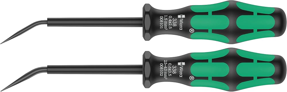 Wera 338/2 Actuation Tool Set for Spring Cage Terminal Blocks 2 Pieces