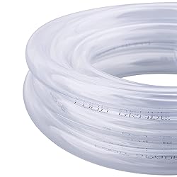 DERNORD PVC Tubing 3/8"ID X 1/2"OD Flexible Clear