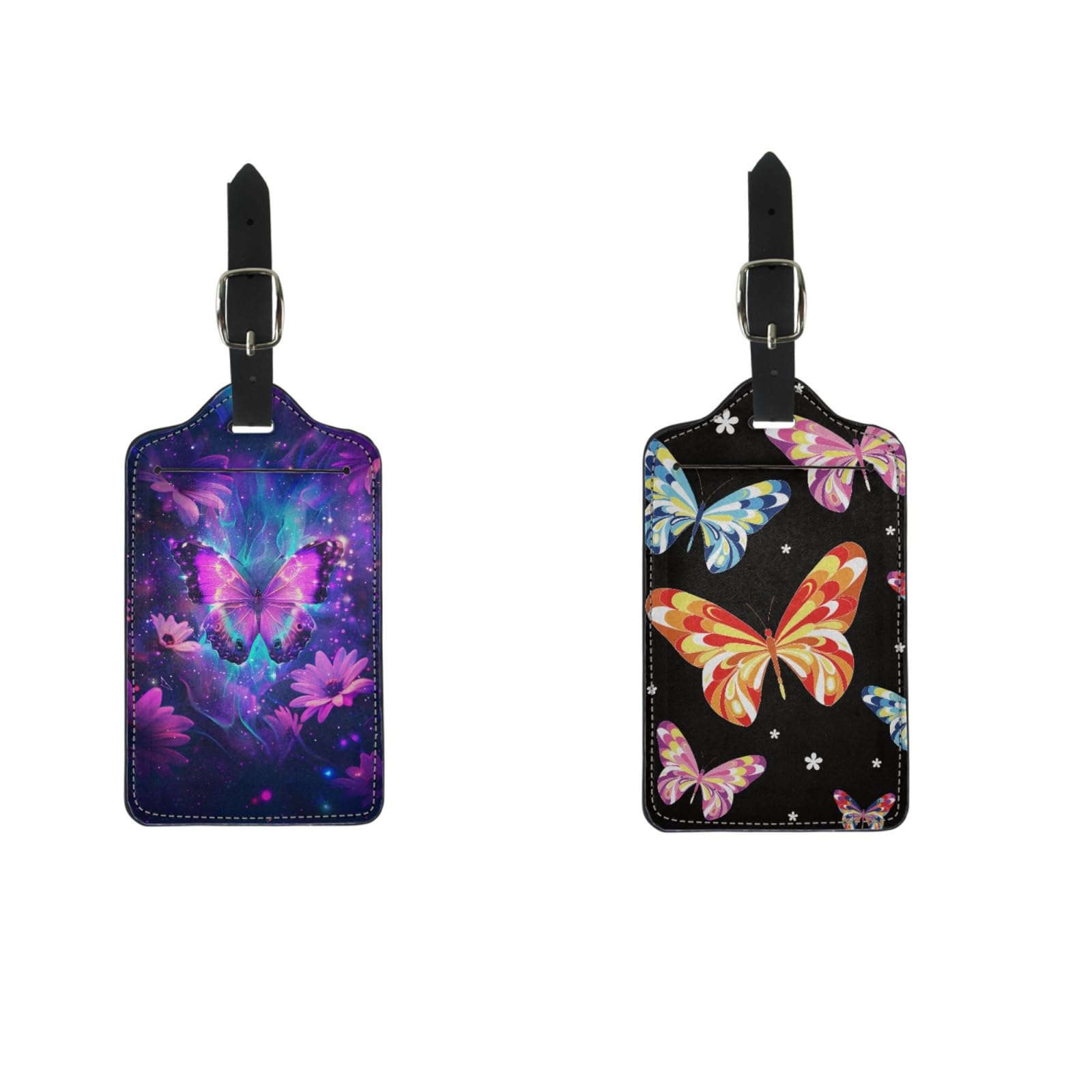 AFPANQZ Pink Floral Luggage Tags Women Girls Kids