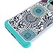 LG G6 Case,Suensan Dual Layer Armor Defender Protective Shock Absorbing with Hybrid Soft silicone and Hard PC Design Cover for LG G6 (Blue flowers)