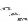 RAM Grille Emblem Overlay Decal Stickers 2025 Ram 1500 (Color: Granite Crystal Metallic)