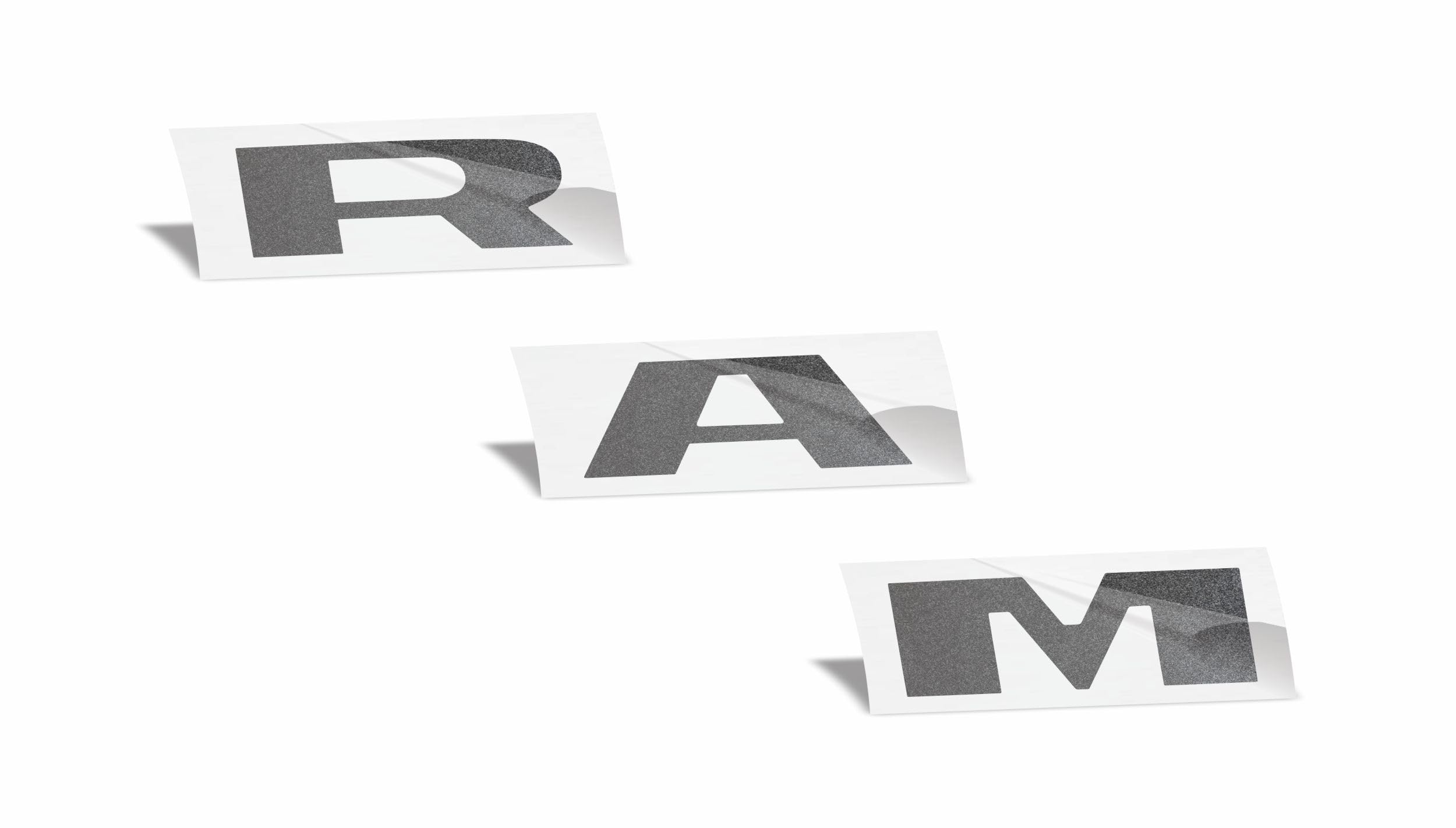 RAM Grille Emblem Overlay Decal Stickers 2025-2026