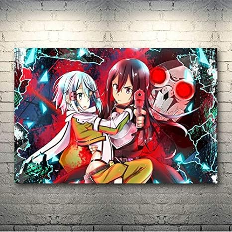 Amazon Co Jp 大人のためのdiy5dダイヤモンド絵画キット ソードアートオンライン アニメーションクロスステッチ 数字でペイントダイヤモンドドットアートクラフト家の装飾 正方形 50 60cm ホーム キッチン
