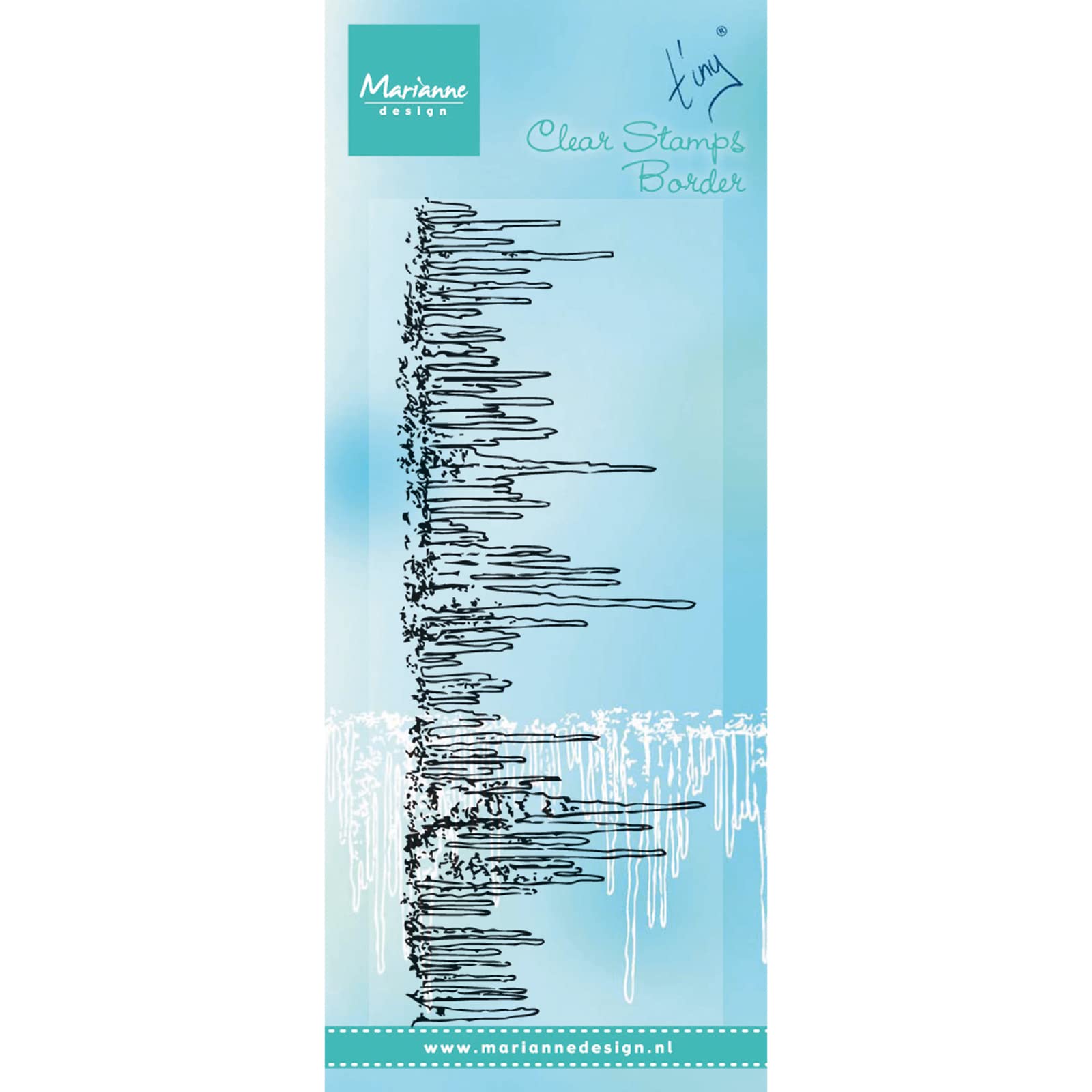Marianne Design Tiny's Icicles Clear Stamp, Transparent