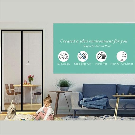 Puerta Magnética contra Repelente De Mosquitos Habitación Infantil