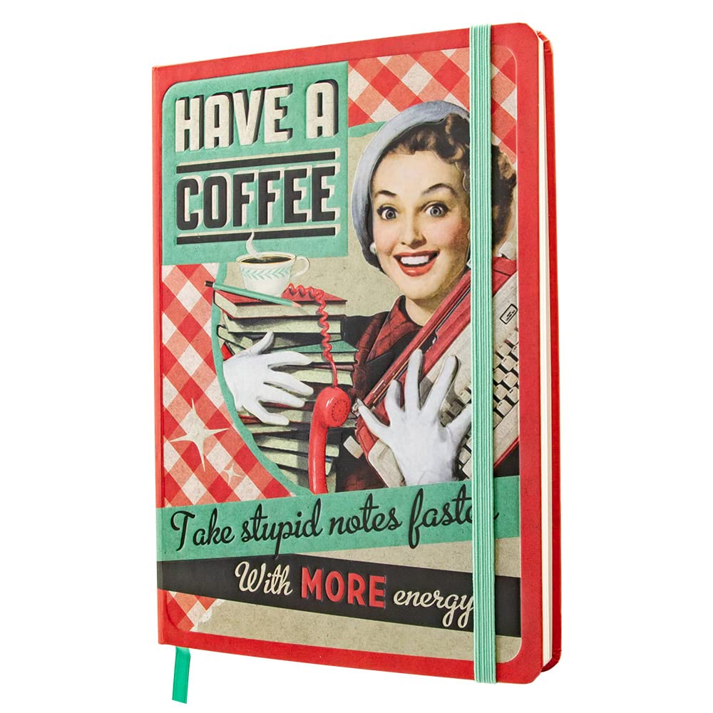 Nostalgic-Art Retro Notebook A5 Have A Coffee - Gift Idea for Nostalgia Fans Bullet Journal Dotted Vintage Design
