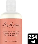 Shea Moisture Coconut Hibiscus Curl Style Milk Thick Curly Hair Styling Cream view 2