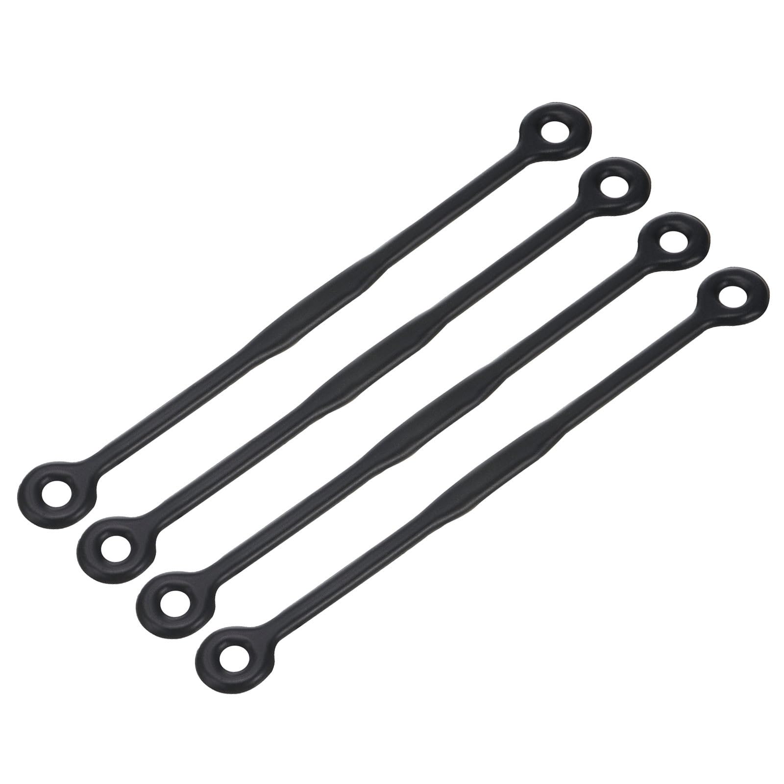 M METERXITY 4 Pack Tennis Dampener - Shock Absorber, Silicone Racquet String Damping, Apply to Tennis Racket (12cm, Black)