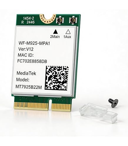 Amazon.com: WiFi 7 QCNCM865 WI-FI 7 BT Combo Module Bluetooth 5.3