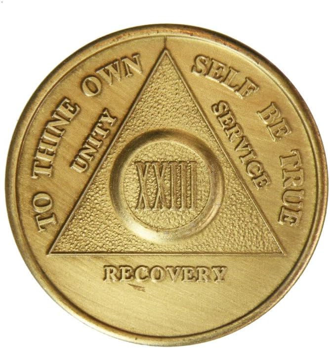 23 Year Bronze AA (Alcoholics Anonymous) - Sobriety/Birthday/Anniversary/Recovery/Medallion/Coin/Chip