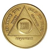 23 Year Bronze AA (Alcoholics Anonymous) - Sobriety / Birthday / Anniversary / Recovery / Medallion / Coin / Chip