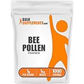 BulkSupplements.com Bee Pollen Powder - Superfood Supplement, Bee Pollen Supplement, for Immune Support - Gluten Free, 1g per Serving, 1kg (2.2 lbs) (Pack of 1)