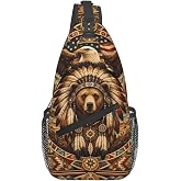 Betyiwling Sling Backpack Unisex Crossbody Chest Bag Shoulder Chest Bag For Women Men Hiking Travel