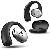 Avantree Pebble - Bluetooth 5.2 Earbuds with Earhooks, Open Ear Surroundings Awareness & No Pressure, Clear Voice, Compatible with Smart Bluetooth Enabled TVs