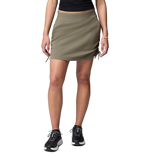 Columbia Womens All Seasons Ruched Skort, Stone Green, Large