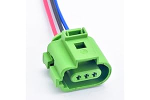 DECKBU 3 Pin Automotive Waterproof Connector Camshaft Knock Fuel Pressure Sensor Plug 8E0973703B for VW Audi