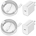 iPhone 15 Charger Fast Charging, 2Pack 10FT Long USB C to C iPhone Fast Charging Cable Cord with 20W USB C Fast Charger Block Adapter for iPhone 15/15 Pro/15 Pro Max/15 Plus, iPad 12.9/11/10.9/Air 5/4