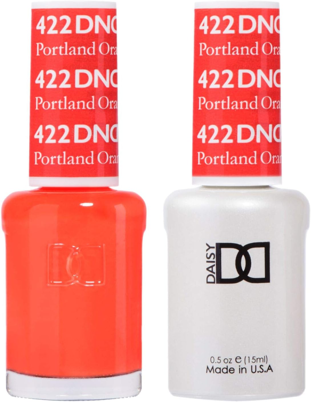 DND GEL POLISH / NAIL LACQUER DUO - 422 - PORTLAND ORANGE 15ML
