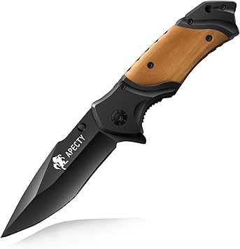 Amazon Apecty 折りたたみナイフ フォールディングナイフ 切れ味良い 多タイプ選択可 専用収納ケース付き アウトドア用 防災 登山 キャンプ 家庭用 日本語品質保証書付き 6 Apecty フィッシングナイフ