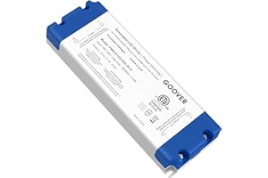 GOOVER 25W Triac Dimmable Driver,Power Supply,AC 120V to DC 12V Transformer,Compatible with Lutron and Leviton Dimmers,for LED Lighting,Class 2,ETL Certified
