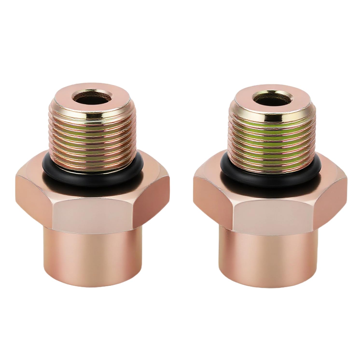 Photo 1 of Transmission Cooler Oil Tube Connector Kit Compatible with Ford Ranger 2001-2011, Mazda B2300 2001-2010, Radiator Trans Cooler Line Fittings (Thread 5/8-18UNF)