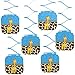 Big Dot of Happiness Giraffe Boy - Baby Shower or Birthday Party Hanging Decorations - 6 Count