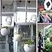Adjustable Hanger, Heavy Duty Pull Down JUNERAIN Hanging Flower Basket for Garden Baskets Pots and Birds Feeder Hanging Basket Pack of 2