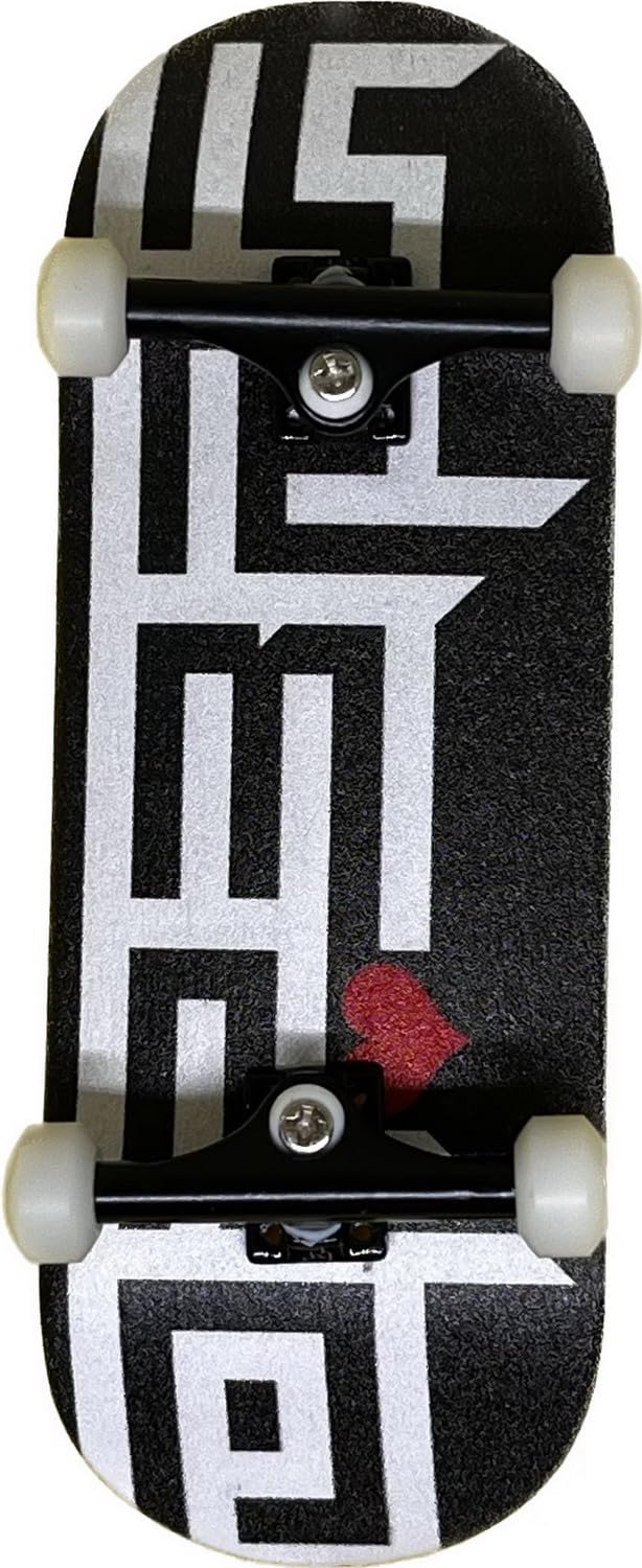 Op3ra Pro Fingerboard Complete 34 * 96mm Maples Wood Deck,UV Printing Graphic-Solid Single Axles Pro Trucks & 5 Urethane Bearing Wheels,-Replace Bushings-3 Maze Edition