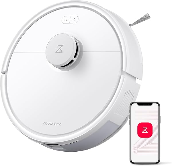 roborock Q7 L5 Saugroboter, Dual Anti-Tangle System, 8.000 Pa HyperForce Saugkraft, Präzise Navigation, Smart No-Go Zone, Einstiegsleistung, Perfekt für Haustierbesitzer (Weiß)