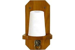 GACCO BILLIARDS Wall Mounted Cone Chalk Holder, Pool Table Accessory, Solid Wood Hand Chalk Holder Finish in Classic Oak, Traditional Mahogany & Black. Not Included Cone Chalk