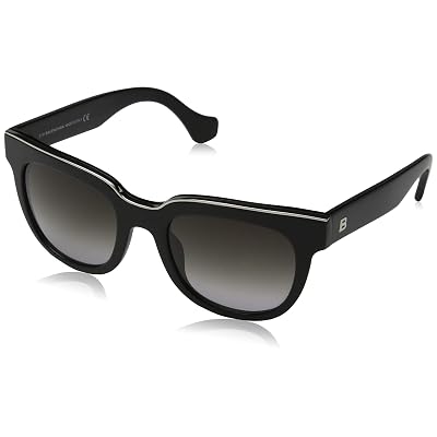 Balenciaga BA0060-01B SUNGLASSES shiny black Frame wgradient smoke Lens 52mm