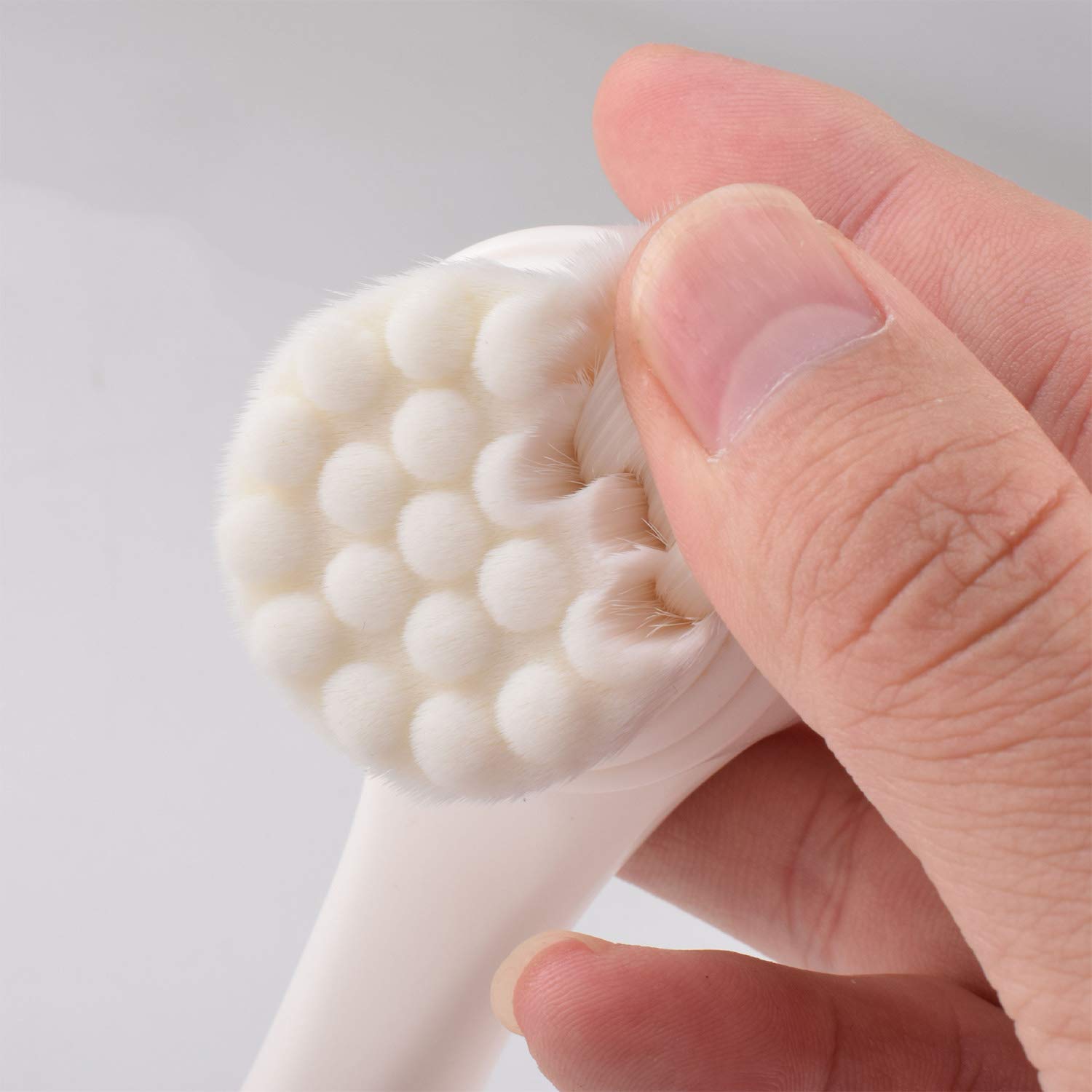 Face Brush - Manual Facial Cleansing Brush And Pore Cleansing Manual Dual Face Brush For Sensitive, Delicate, Dry Skin (Blue): Beauty