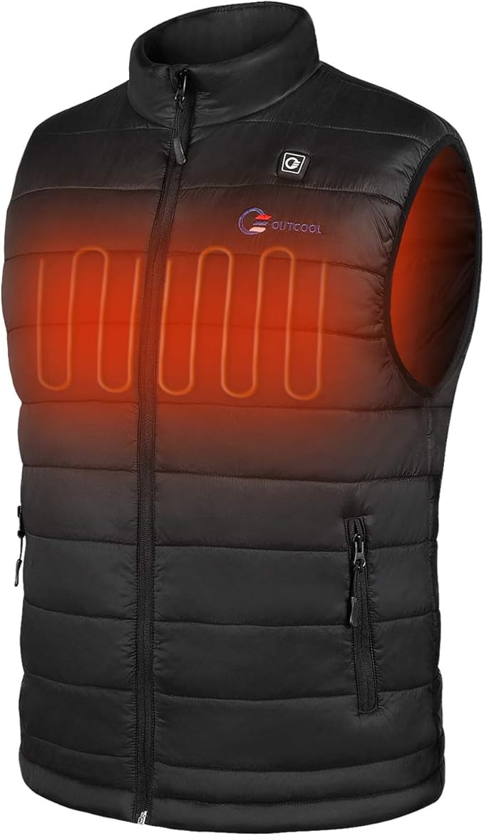 OUTCOOL Men's Heated Vest Light Weight Heating Vest For Men (Type